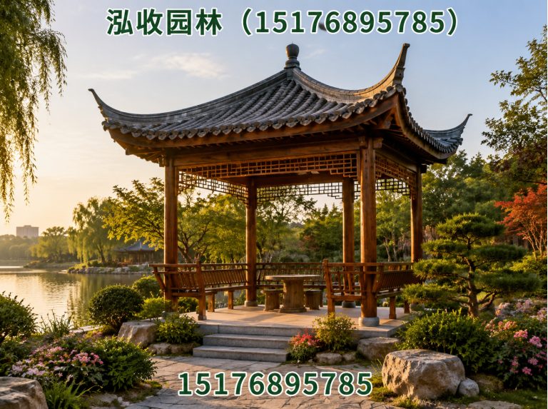 文昌防腐木凉亭展示图